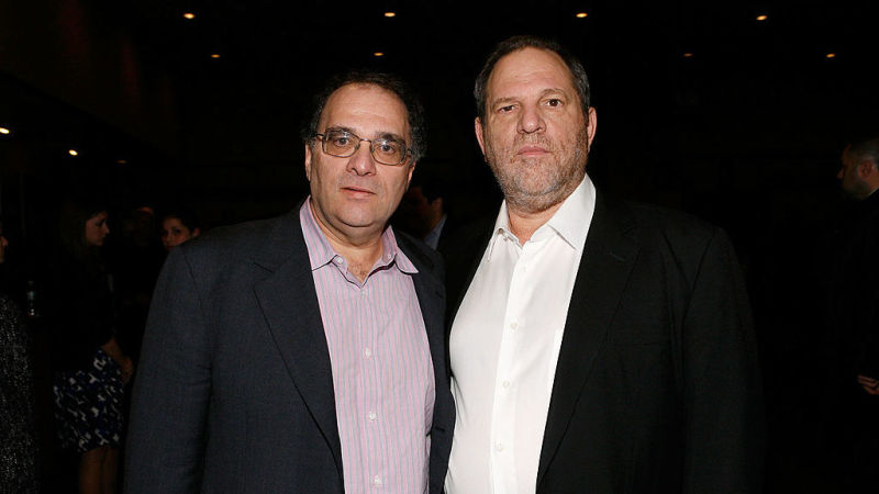 Bob Weinstein, left, Harvey Weinstein, right / Image via Getty.